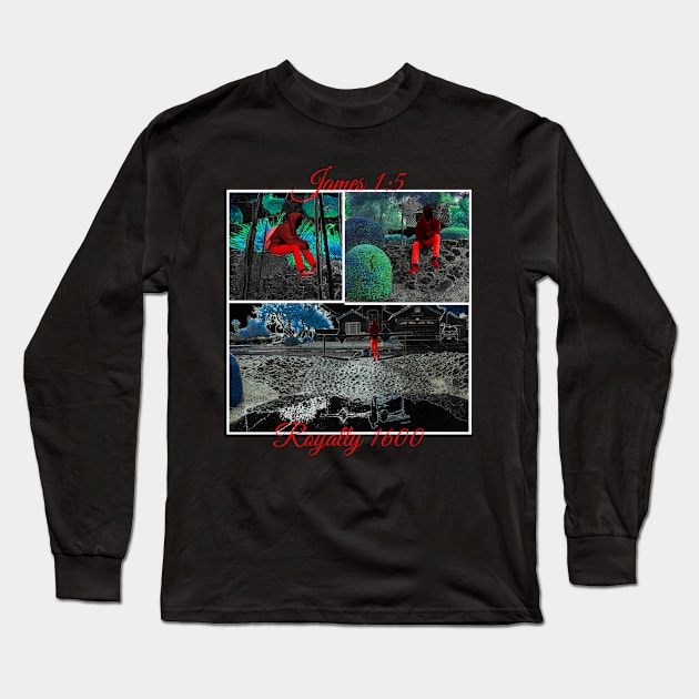 James 1:5 Long Sleeve T-Shirt by Royalty1600Group